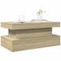 Mesa de centro con luces LED roble Sonoma 90x50x40 cm en Mesas de centro | Comprar online en Foru.es