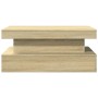 Mesa de centro con luces LED roble Sonoma 90x50x40 cm en Mesas de centro | Comprar online en Foru.es