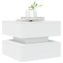 Mesa de centro con luces LED blanco 50x50x40 cm en Mesas de centro | Comprar online en Foru.es