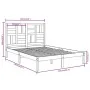 Estructura de cama madera maciza 120x190 cm de vidaXL, Camas y somieres - Ref: Foro24-3105920, Precio: 114,02 €, Descuento: %