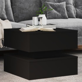 Mesa de centro con luces LED negro 50x50x40 cm en Mesas de centro | Comprar online en Foru.es