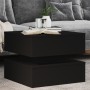 Mesa de centro con luces LED negro 50x50x40 cm en Mesas de centro | Comprar online en Foru.es