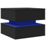 Mesa de centro con luces LED negro 50x50x40 cm en Mesas de centro | Comprar online en Foru.es