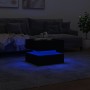Mesa de centro con luces LED negro 50x50x40 cm en Mesas de centro | Comprar online en Foru.es