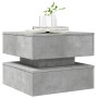 Mesa de centro con luces LED gris hormigón 50x50x40 cm en Mesas de centro | Comprar online en Foru.es