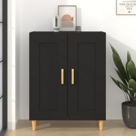 Aparador de madera contrachapada negro 69,5x34x90 cm de vidaXL, Aparadores - Ref: Foro24-812133, Precio: 83,30 €, Descuento: %