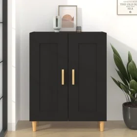 Black plywood sideboard 69.5x34x90 cm by vidaXL, Sideboards - Ref: Foro24-812133, Price: 76,31 €, Discount: %