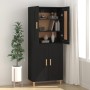 Aparador de madera contrachapada negro 69,5x34x90 cm de vidaXL, Aparadores - Ref: Foro24-812133, Precio: 83,30 €, Descuento: %