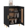 Aparador de madera contrachapada negro 69,5x34x90 cm de vidaXL, Aparadores - Ref: Foro24-812133, Precio: 83,30 €, Descuento: %