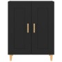 Aparador de madera contrachapada negro 69,5x34x90 cm de vidaXL, Aparadores - Ref: Foro24-812133, Precio: 83,30 €, Descuento: %