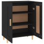 Aparador de madera contrachapada negro 69,5x34x90 cm de vidaXL, Aparadores - Ref: Foro24-812133, Precio: 83,30 €, Descuento: %