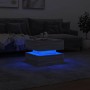 Mesa de centro con luces LED gris Sonoma 50x50x40 cm en Mesas de centro | Comprar online en Foru.es