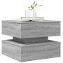 Mesa de centro con luces LED gris Sonoma 50x50x40 cm en Mesas de centro | Comprar online en Foru.es