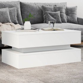 Mesa de centro con luces LED blanco 90x50x40 cm en Mesas de centro | Comprar online en Foru.es