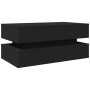 Mesa de centro con luces LED negro 90x50x40 cm en Mesas de centro | Comprar online en Foru.es