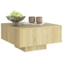 Mesa de centro madera contrachapada roble Sonoma 60x60x31,5 cm de vidaXL, Mesas de centro - Ref: Foro24-806888, Precio: 48,35...