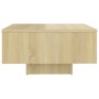 Mesa de centro madera contrachapada roble Sonoma 60x60x31,5 cm de vidaXL, Mesas de centro - Ref: Foro24-806888, Precio: 48,35...