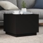Mesa de centro con luces LED negro 50x50x40 cm en Mesas de centro | Comprar online en Foru.es