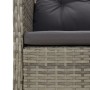 Set de muebles de jardín 2 pzas cojines ratán sintético gris de vidaXL, Conjuntos de jardín - Ref: Foro24-319679, Precio: 126...