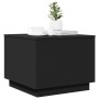 Mesa de centro con luces LED negro 50x50x40 cm en Mesas de centro | Comprar online en Foru.es