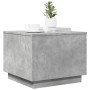 Mesa de centro con luces LED gris hormigón 50x50x40 cm en Mesas de centro | Comprar online en Foru.es