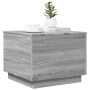 Mesa de centro con luces LED gris Sonoma 50x50x40 cm en Mesas de centro | Comprar online en Foru.es