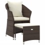 Set muebles de jardín 2 piezas y cojines ratán sintético marrón de vidaXL, Conjuntos de jardín - Ref: Foro24-319683, Precio: ...