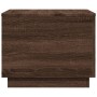 Mesa de centro con luces LED marrón roble 50x50x40 cm en Mesas de centro | Comprar online en Foru.es
