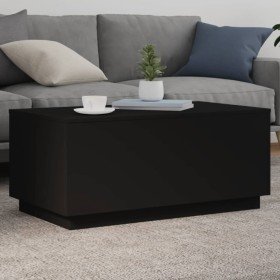 Mesa de centro con luces LED negro 90x50x40 cm en Mesas de centro | Comprar online en Foru.es