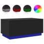 Mesa de centro con luces LED negro 90x50x40 cm en Mesas de centro | Comprar online en Foru.es