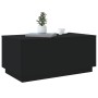 Mesa de centro con luces LED negro 90x50x40 cm en Mesas de centro | Comprar online en Foru.es