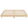 Estructura de cama madera de ingeniería roble Sonoma 150x200 cm de vidaXL, Camas y somieres - Ref: Foro24-832240, Precio: 125...