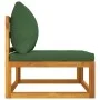 2-teilige Gartensofas mit Kissen aus massivem Akazienholz von vidaXL, Modulare Sofas für den Außenbereich - Ref: Foro24-36001...