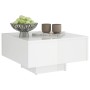 Mesa de centro madera de ingeniería blanco brillo 60x60x31,5 cm de vidaXL, Mesas de centro - Ref: Foro24-806891, Precio: 69,5...