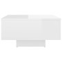 Mesa de centro madera de ingeniería blanco brillo 60x60x31,5 cm de vidaXL, Mesas de centro - Ref: Foro24-806891, Precio: 69,5...