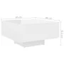 Glossy white engineered wood coffee table 60x60x31.5 cm by vidaXL, Coffee table - Ref: Foro24-806891, Price: 66,97 €, Discoun...