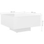 Mesa de centro madera de ingeniería blanco brillo 60x60x31,5 cm de vidaXL, Mesas de centro - Ref: Foro24-806891, Precio: 69,5...