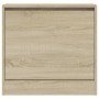 Zapatero de madera de ingeniería roble Sonoma 60x21x57 cm en Zapateros y organizadores de calzado | Comprar online en Foru.es