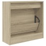Zapatero de madera de ingeniería roble Sonoma 60x21x57 cm en Zapateros y organizadores de calzado | Comprar online en Foru.es