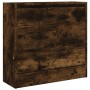 Zapatero de madera de ingeniería roble ahumado 60x21x57 cm en Zapateros y organizadores de calzado | Comprar online en Foru.es