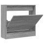 Zapatero de madera de ingeniería gris Sonoma 60x21x57 cm en Zapateros y organizadores de calzado | Comprar online en Foru.es