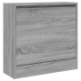 Zapatero de madera de ingeniería gris Sonoma 60x21x57 cm en Zapateros y organizadores de calzado | Comprar online en Foru.es