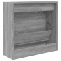 Zapatero de madera de ingeniería gris Sonoma 60x21x57 cm en Zapateros y organizadores de calzado | Comprar online en Foru.es