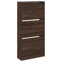 Zapatero de madera de ingeniería roble Sonoma 60x21x125,5 cm en Zapateros y organizadores de calzado | Comprar online en Foru.es