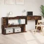 Smoked oak veneer corner desk 200x50x76 cm by vidaXL, Desks - Ref: Foro24-815423, Price: 89,54 €, Discount: %