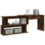Smoked oak veneer corner desk 200x50x76 cm by vidaXL, Desks - Ref: Foro24-815423, Price: 89,54 €, Discount: %
