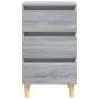 2 pcs bedside tables with Sonoma gray wood legs 40x35x69 cm by vidaXL, Nightstands - Ref: Foro24-813137, Price: 125,80 €, Dis...