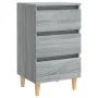 2 pcs bedside tables with Sonoma gray wood legs 40x35x69 cm by vidaXL, Nightstands - Ref: Foro24-813137, Price: 125,80 €, Dis...