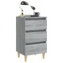 2 pcs bedside tables with Sonoma gray wood legs 40x35x69 cm by vidaXL, Nightstands - Ref: Foro24-813137, Price: 125,80 €, Dis...