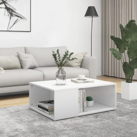 Mesa de centro madera contrachapada blanco 90x67x33 cm de vidaXL, Mesas de centro - Ref: Foro24-806903, Precio: 51,56 €, Desc...